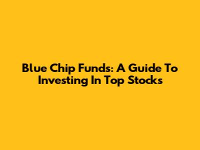 Blue Chip Funds: A Guide To Investing In Top Stocks