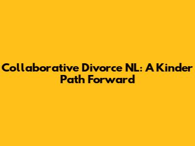 Collaborative Divorce NL: A Kinder Path Forward