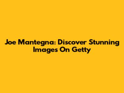 Joe Mantegna: Discover Stunning Images On Getty
