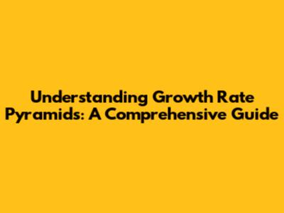 Understanding Growth Rate Pyramids: A Comprehensive Guide